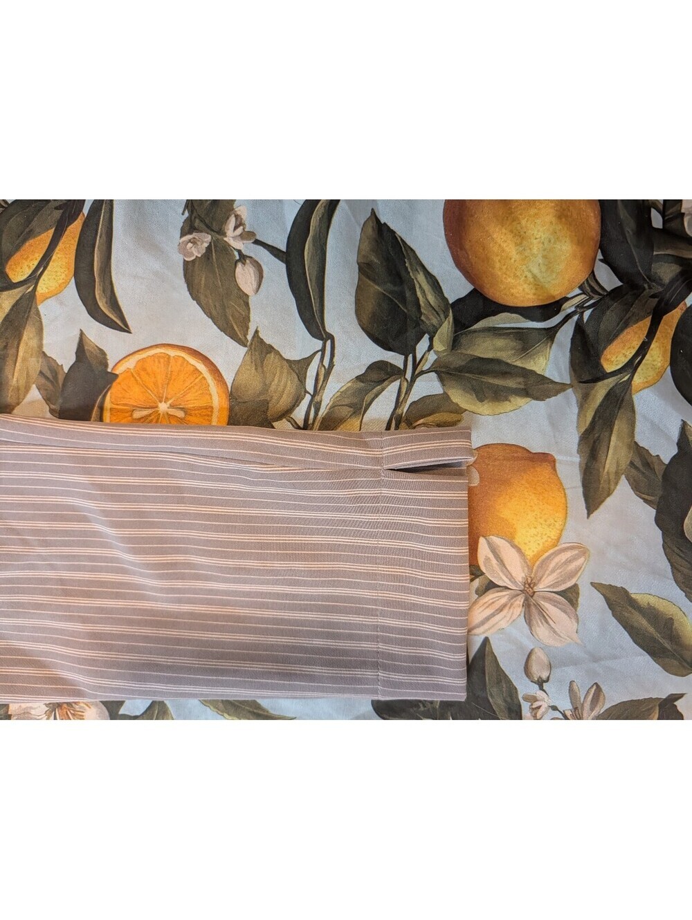 Ardene's White & Gray Striped Casual Pants | Women's Elastic Waist Pants - Picture 4 of 8